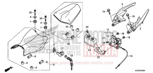 SIEGE CBR300RG de 2016
